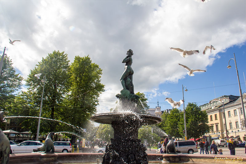 Хельсинки - парк Эспланада и фонтан Хавис Аманда