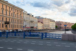 Синий мост в Санкт-петербурге