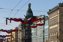 9 мая 2015 в Санкт-Петербурге - украшение города