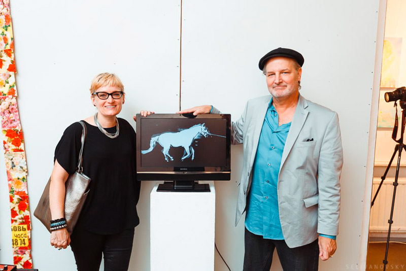 7 августа 2015 - встреча с художниками Андреей Станислав и Дином Лозов в арт-центре «Пушкинская-10» в Санкт-Петербурге